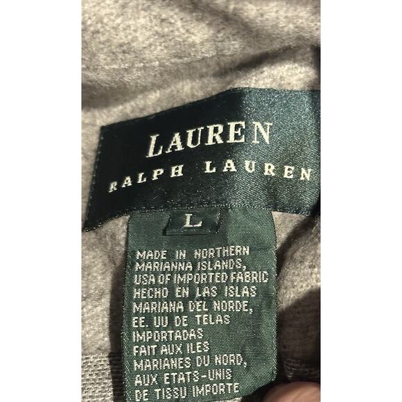 Ralph Lauren Polo Wool Snap Button Utility Shirt Jacket Men’s Large Gray Shacket - Picture 8 of 8